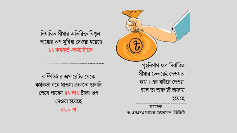 ইউজিসির কর্মকর্তা-কর্মচারীদের ঋণের মহোৎসব ইউজিসির কর্মকর্তা-কর্মচারীদের ঋণের মহোৎসব