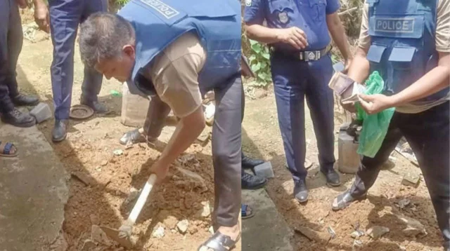 লামায় ডাকাতির ২১ লাখ টাকা মাটির নিচে থেকে উদ্ধার, গ্রেপ্তার ৮ লামায় ডাকাতির ২১ লাখ টাকা মাটির নিচে থেকে উদ্ধার, গ্রেপ্তার ৮
