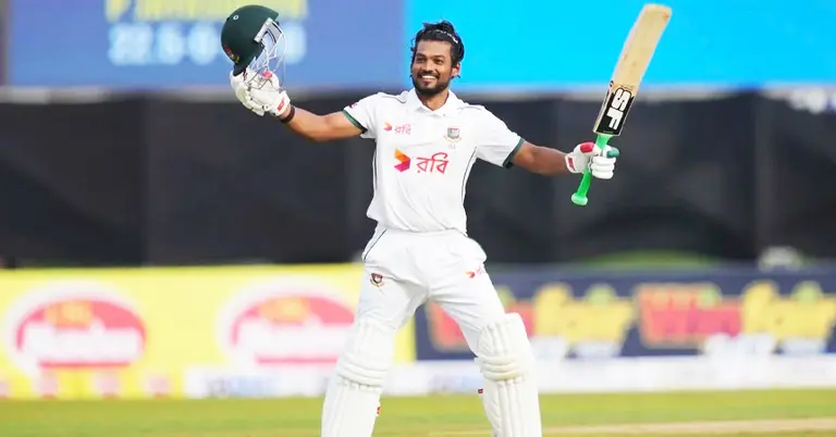 একই টেস্টে দুই শতক: শান্তর ব্যাটে ইতিহাসের পথে বাংলাদেশ একই টেস্টে দুই শতক: শান্তর ব্যাটে ইতিহাসের পথে বাংলাদেশ