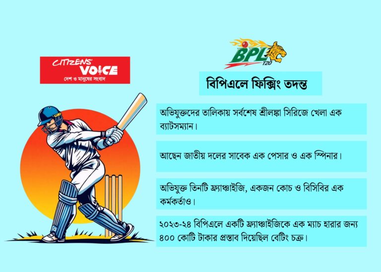 বিপিএলে এক ম্যাচ হারতে বেটিং চক্রের ৪০০ কোটি টাকার প্রস্তাব