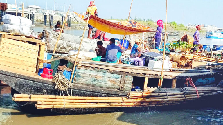 দুবলারচরে জেলেদের শুঁটকি আহরণ শুরু