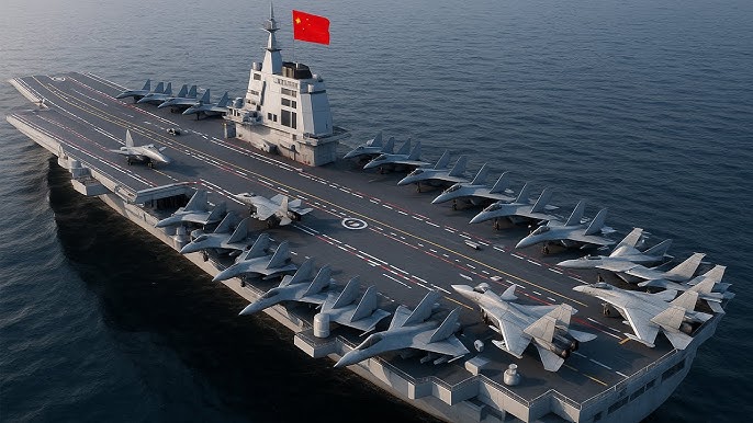 যুক্তরাষ্ট্রকে টেক্কা দিতে সাগরে নামল চীনের রণতরী ‘ফুজিয়ান’