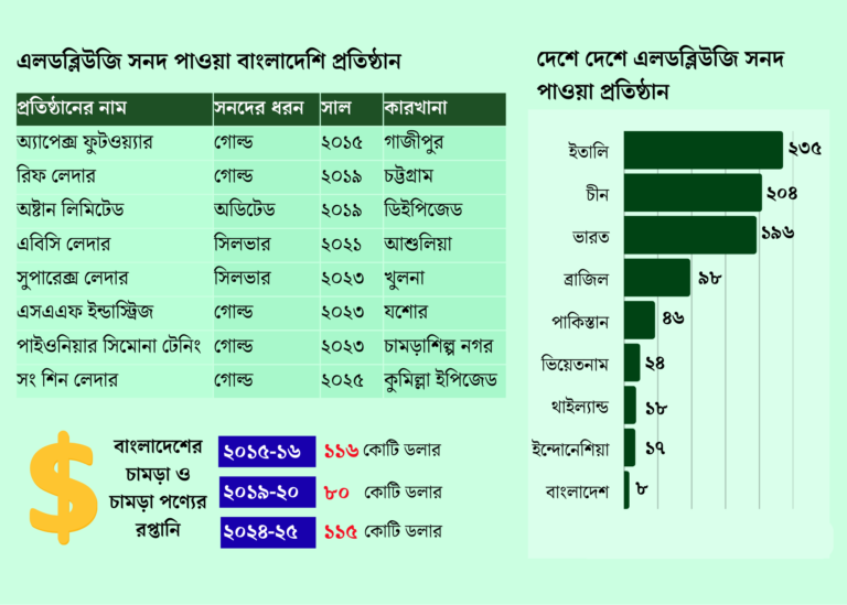 বৈশ্বিক সনদে চামড়া রপ্তানি বেড়েছে