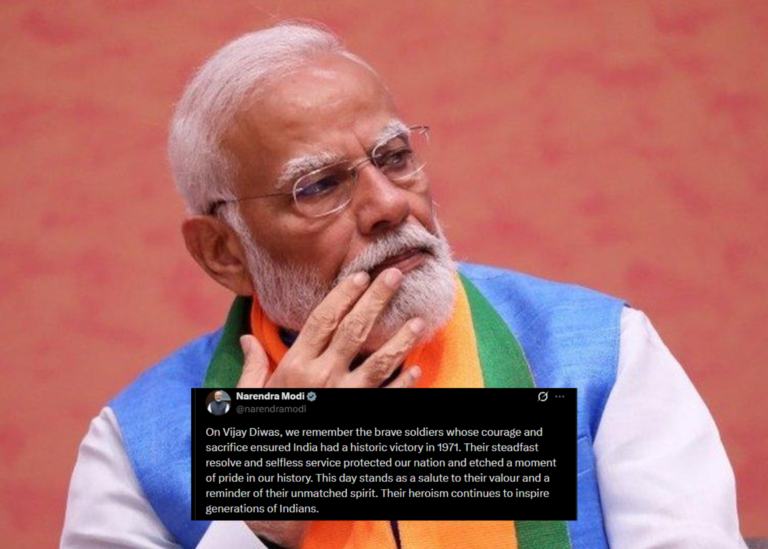 ১৬ ডিসেম্বর নিয়ে মোদির পোস্টে বাংলাদেশের প্রসঙ্গ অনুপস্থিত