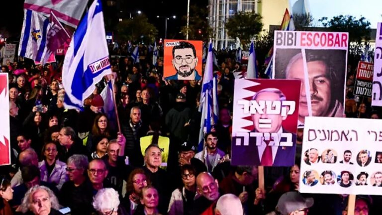 তীব্র বিক্ষোভে উত্তাল ইসরায়েল