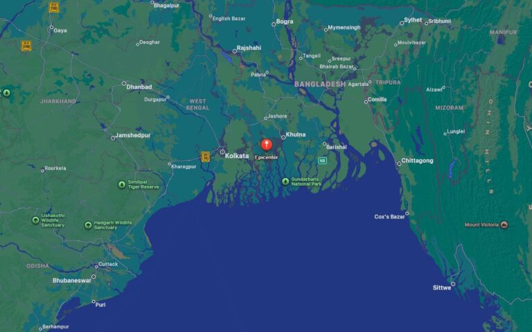 আবারো ভূমিকম্পে কেঁপে উঠল দেশ, উৎপত্তি সাতক্ষীরায়