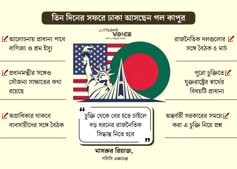 বাণিজ্য চুক্তি বাস্তবায়নের নির্দেশনা নিয়ে আসছেন মার্কিন বিশেষ দূত