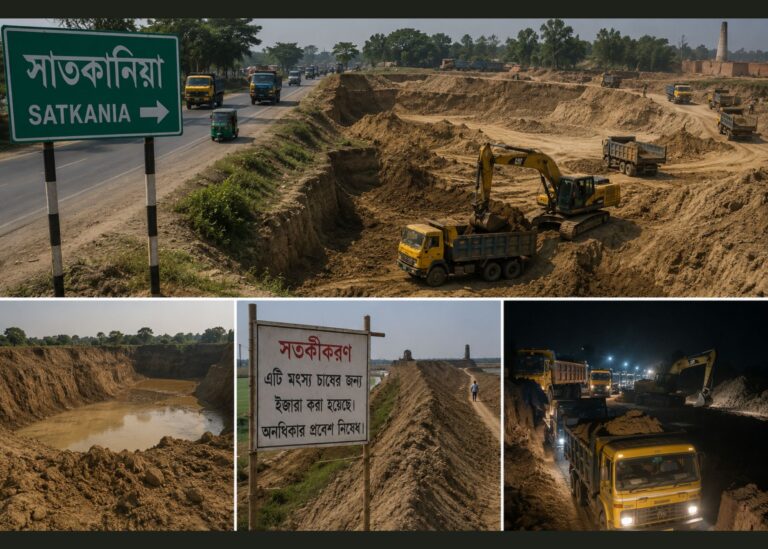 মহাসড়ক ঘেঁষে মাটি লুটেরাজদের দৌরাত্ম্য—কে থামাবে ফসলি জমির এই নীরব মৃত্যু?