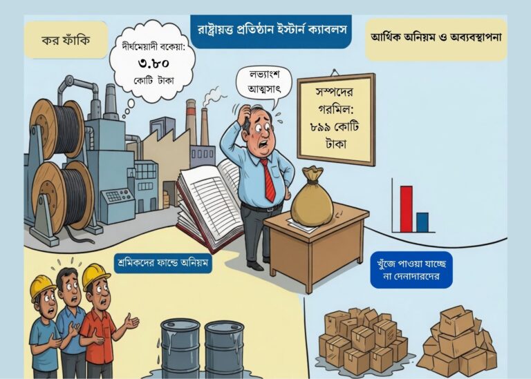 ইস্টার্ন ক্যাবলসের ৮৯১ কোটি টাকার সম্পদের হিসাবে গরমিল