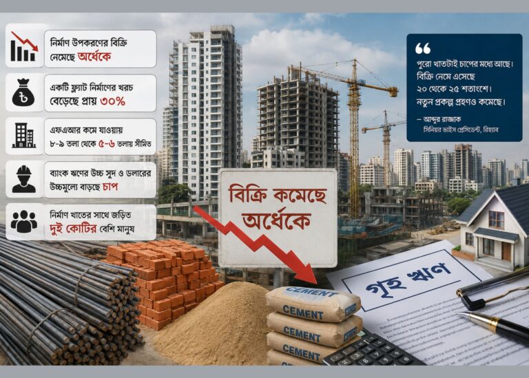 আবাসন খাতে তীব্র সংকটের ছায়া