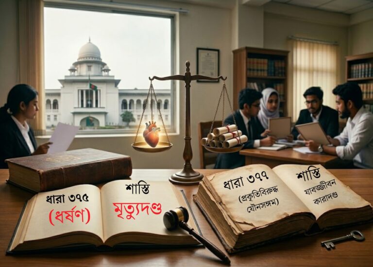দণ্ডবিধির ধারা ৩৭৫ ও ৩৭৭—একই অপরাধে কেন ভিন্ন শাস্তি