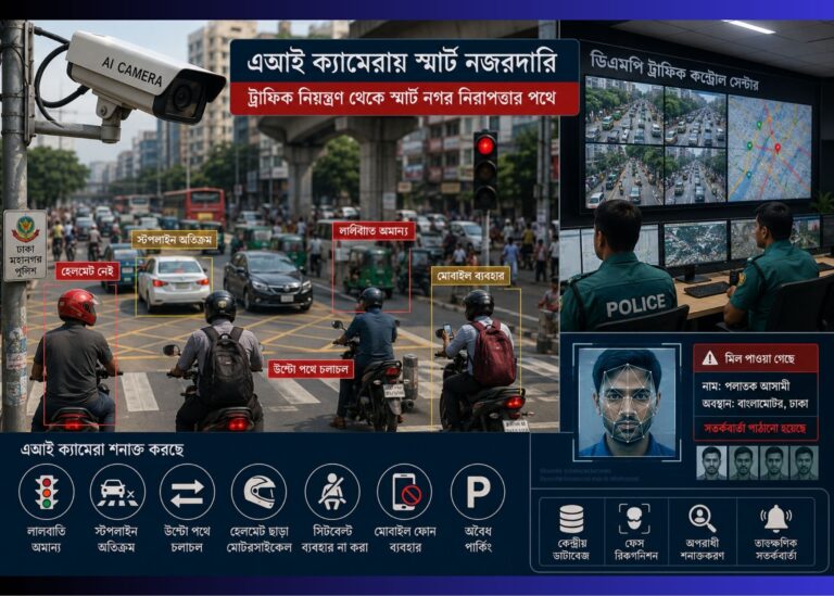 শুধু ট্রাফিক নয়—ক্যামেরা কি অপরাধীকেও দেখছে?