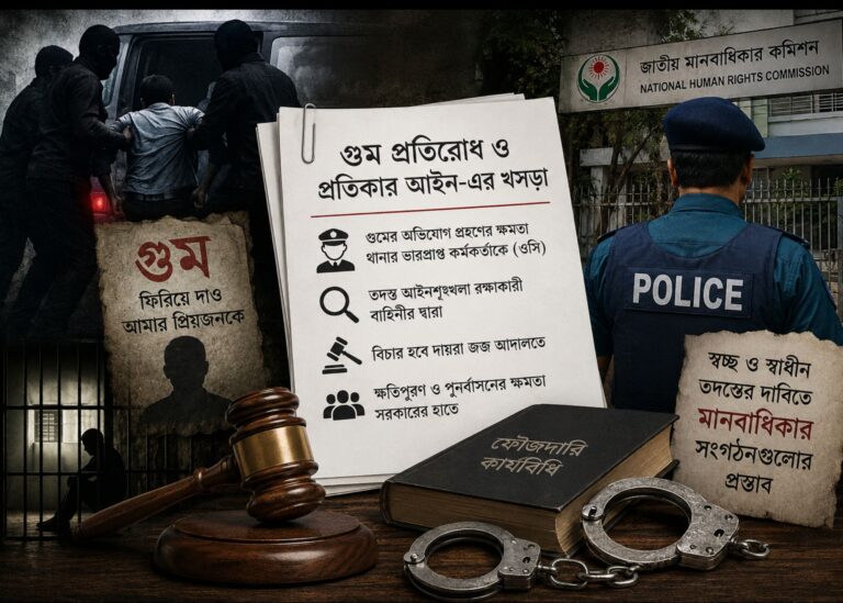 গুম তদন্তে কমিশন নয়—ক্ষমতা পাচ্ছে পুলিশ