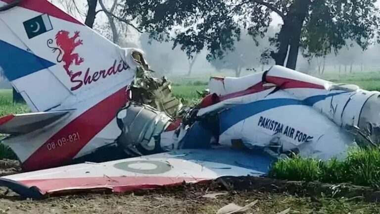 পাকিস্তান বিমানবাহিনীর যুদ্ধবিমান বিধ্বস্ত, নিহত ২ পাইলট