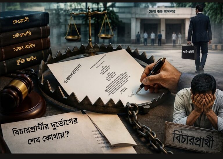 ওকালতনামার অপব্যবহার: সইয়ের ফাঁদে জিম্মি বিচারপ্রার্থী