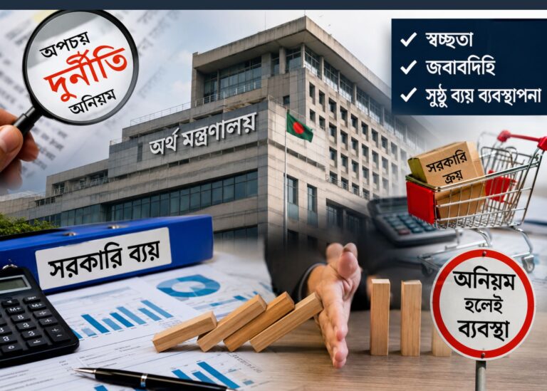 সরকারি ব্যয়ে স্বচ্ছতা আনতে কঠোর পদক্ষেপ