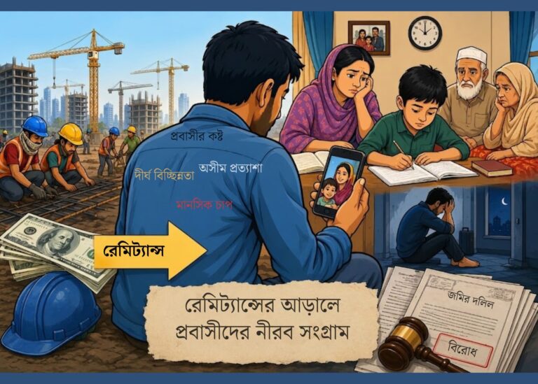 রেমিট্যান্সের আড়ালে জমে থাকা প্রবাসীর দীর্ঘশ্বাস