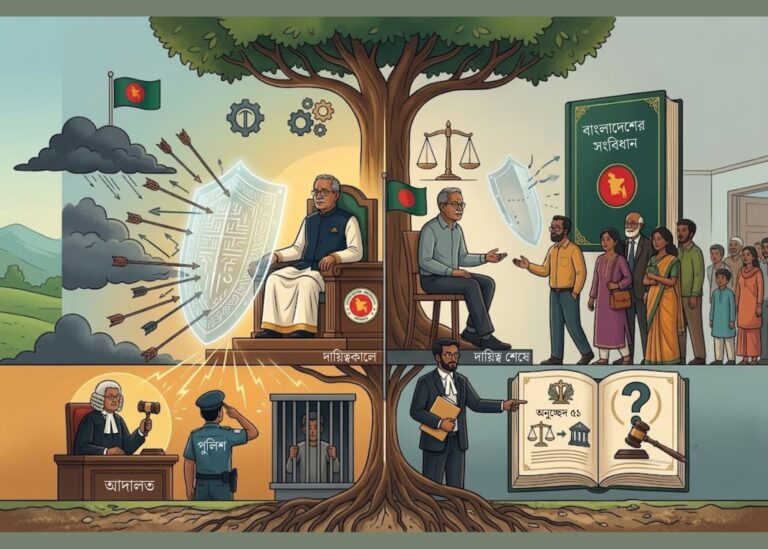 সাবেক রাষ্ট্রপতির দায়মুক্তি নিয়ে সংবিধানের ব্যাখ্যা