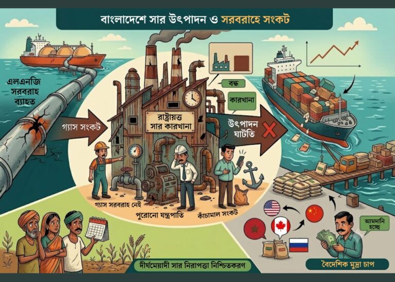 সাত সার কারখানার পাঁচটি বন্ধ, উৎপাদন ঘাটতিতে বাড়ছে আমদানি