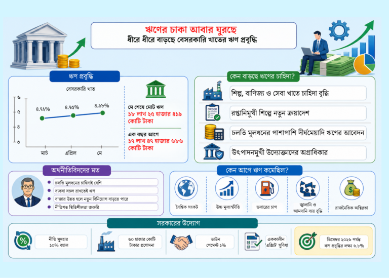 দীর্ঘ মন্দার পর ঋণপ্রবাহে স্বস্তির ছোঁয়া