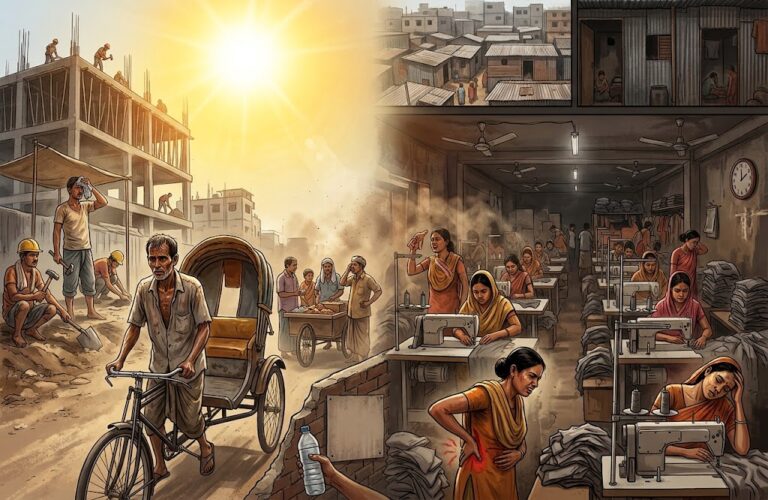 তীব্র গরমে বছরে ৫০ হাজার ৬৩০ কোটি টাকা আয় হারাচ্ছেন অনানুষ্ঠানিক শ্রমিকরা
