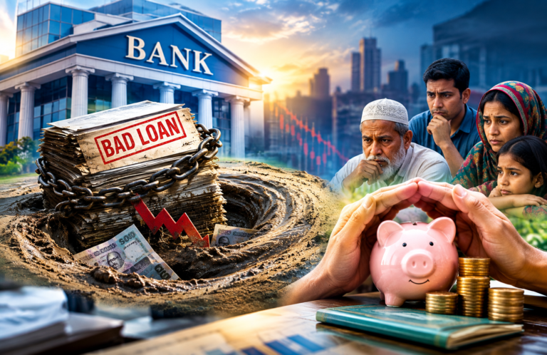 খেলাপি ঋণের চোরাবালিতে ব্যাংকিং খাত, নিরাপদ কি সাধারণ মানুষের সঞ্চয়?