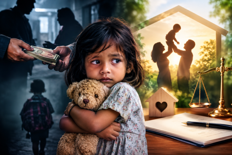 শিশু কেনাবেচার কালোবাজার: দত্তক আইনের শূন্যতায় বাড়ছে প্রতারণা