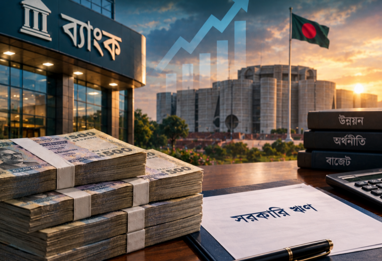 অক্টোবর-ডিসেম্বরে ব্যাংক থেকে ৩০ হাজার কোটি টাকা ঋণ নেবে সরকার