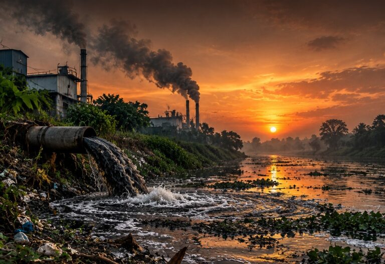 কারখানা চলে, নদী মরে: উন্নয়নের এমন মডেল কতদিন?